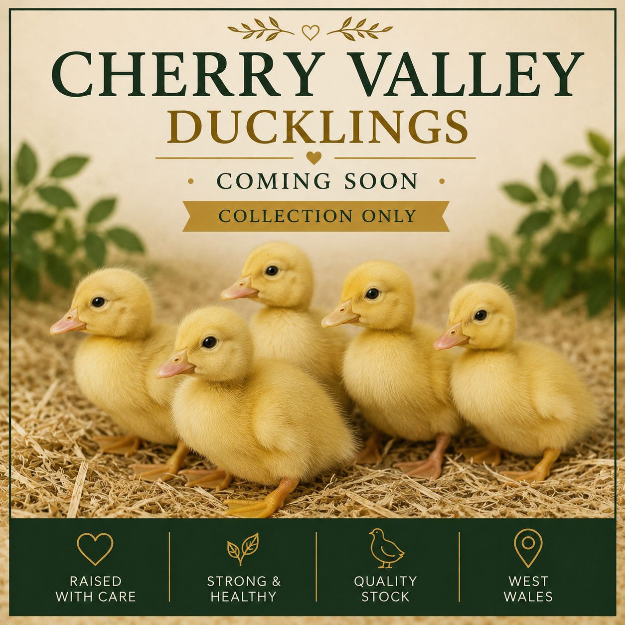 Cherry Valley Ducklings - COMING SOON · COLLECTION ONLY