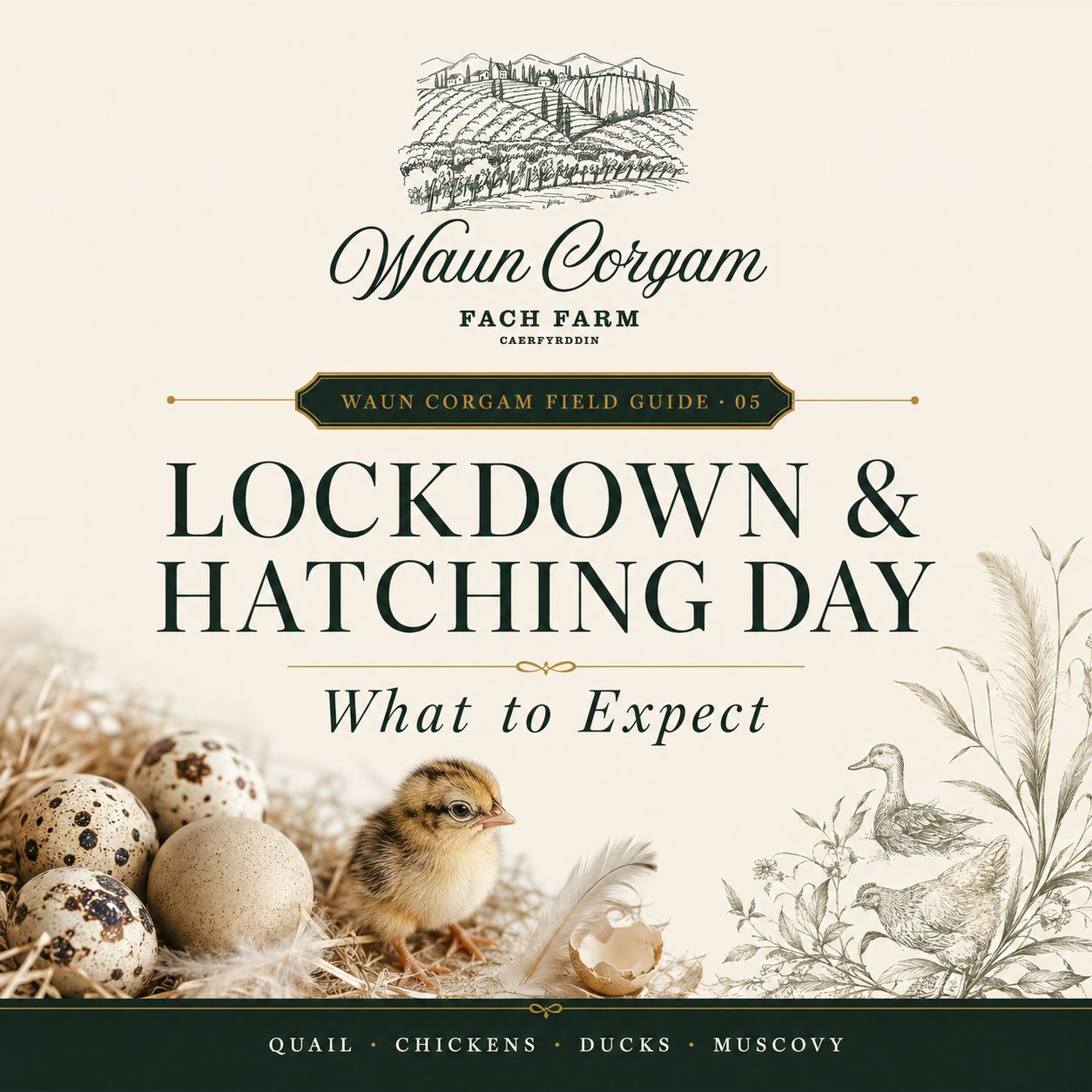 Lockdown &amp; Hatching Day - What to Expect.– Free Waun Corgam Field Guide