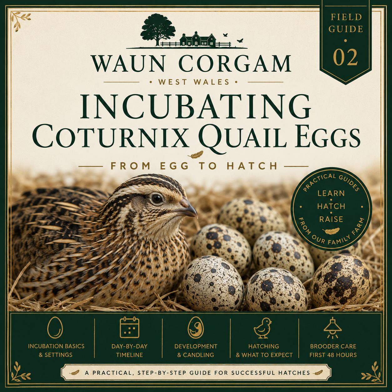 Incubating Coturnix Quail Eggs From Egg to Hatch.– Free Waun Corgam Field Guide