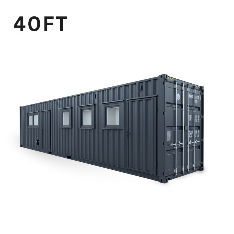 Kontener 40 ft High Cube Kombi | biuro, magazyn i warsztat