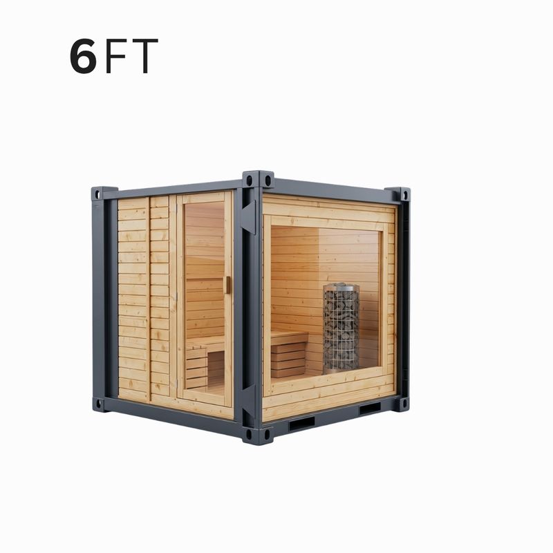 Kontenery saunowe 6 ft, 10 ft | sauna w kontenerze
