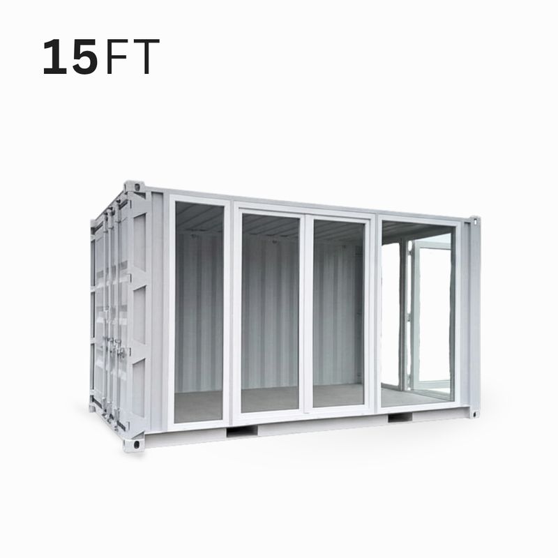 Kontener szklany 15 ft, 20 ft – kontener biurowy