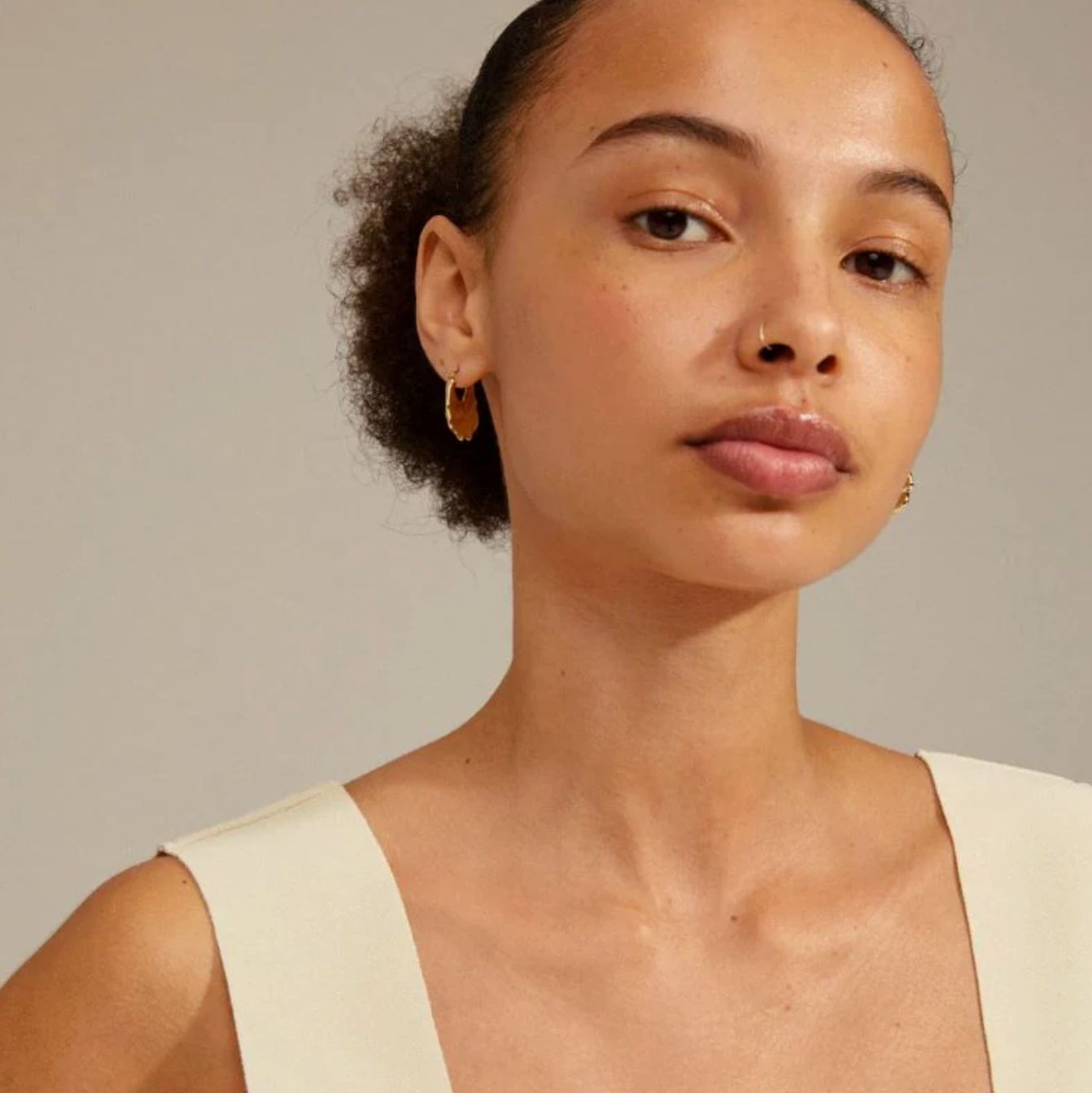 Pilgrim Flow Gold or Silver Plateed Hoops