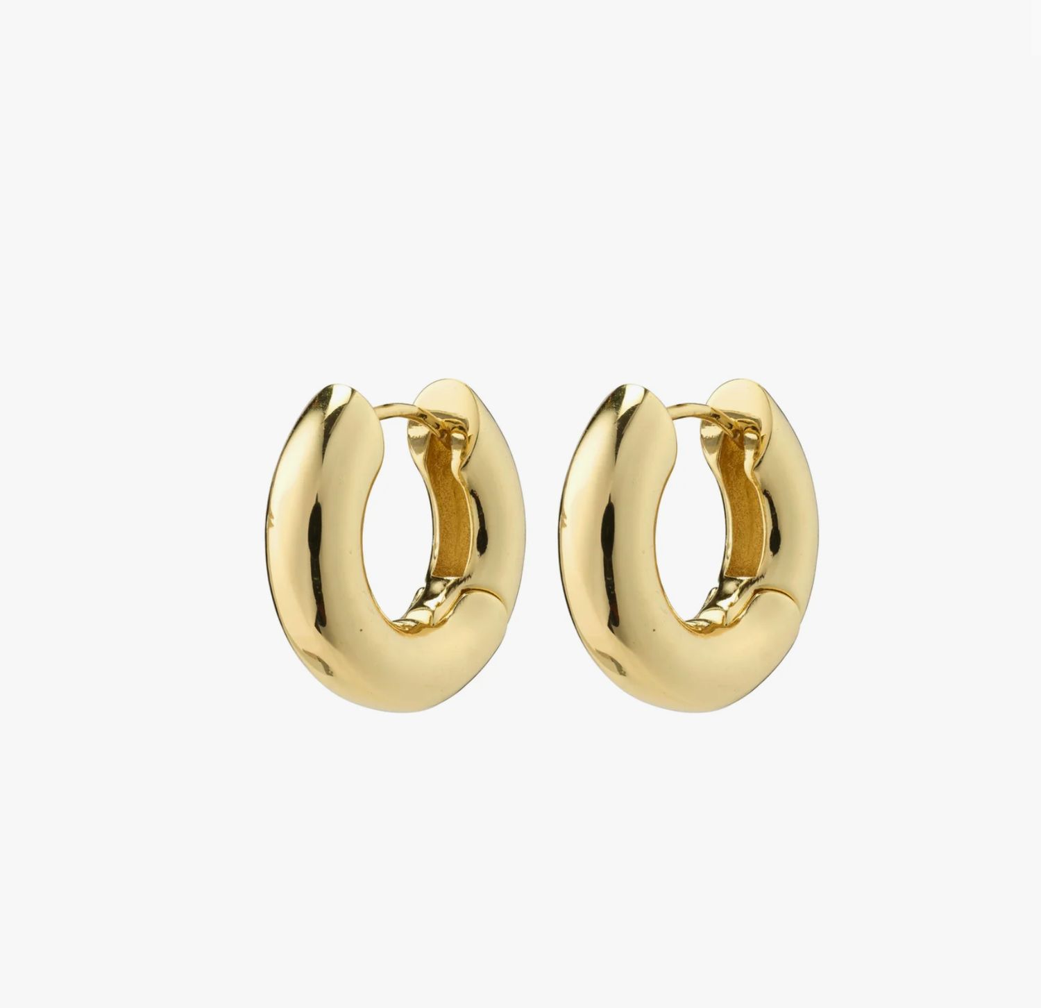 Pilgrim AICA Chunky Gold Plated Hoops