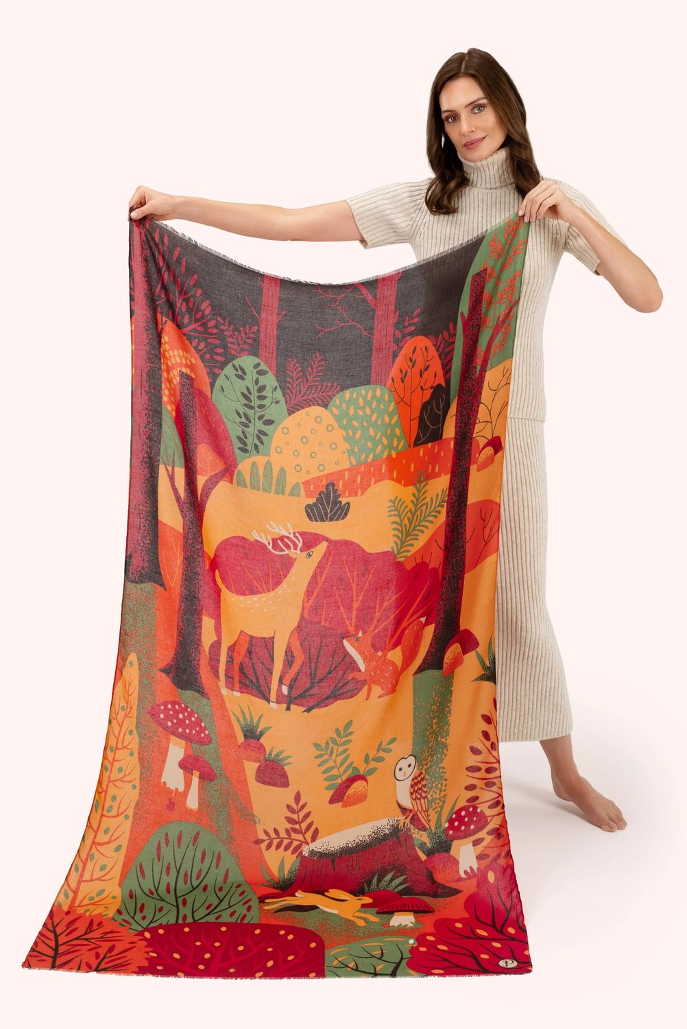 Powder Scarf, Colour Pattern: Autumn Friends