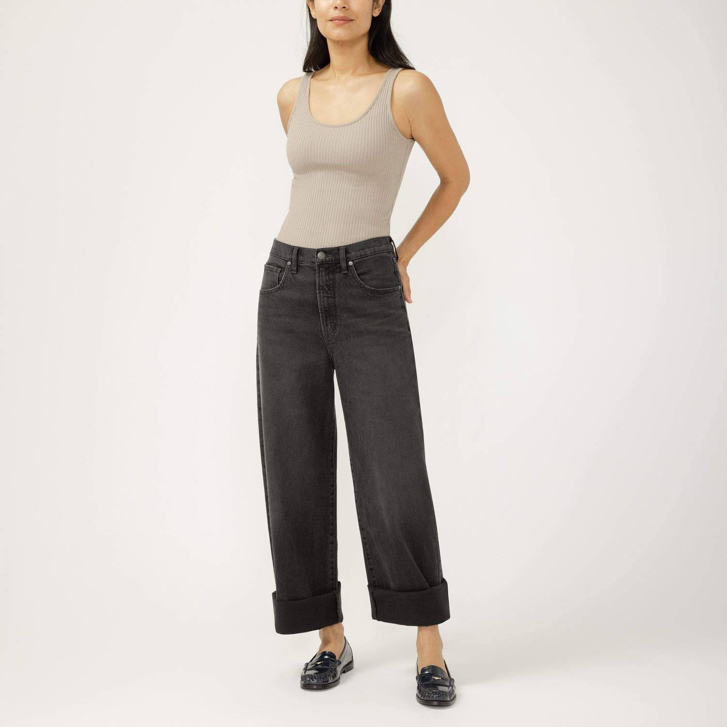 Silver Jeans Be Easy Wide Leg Crop