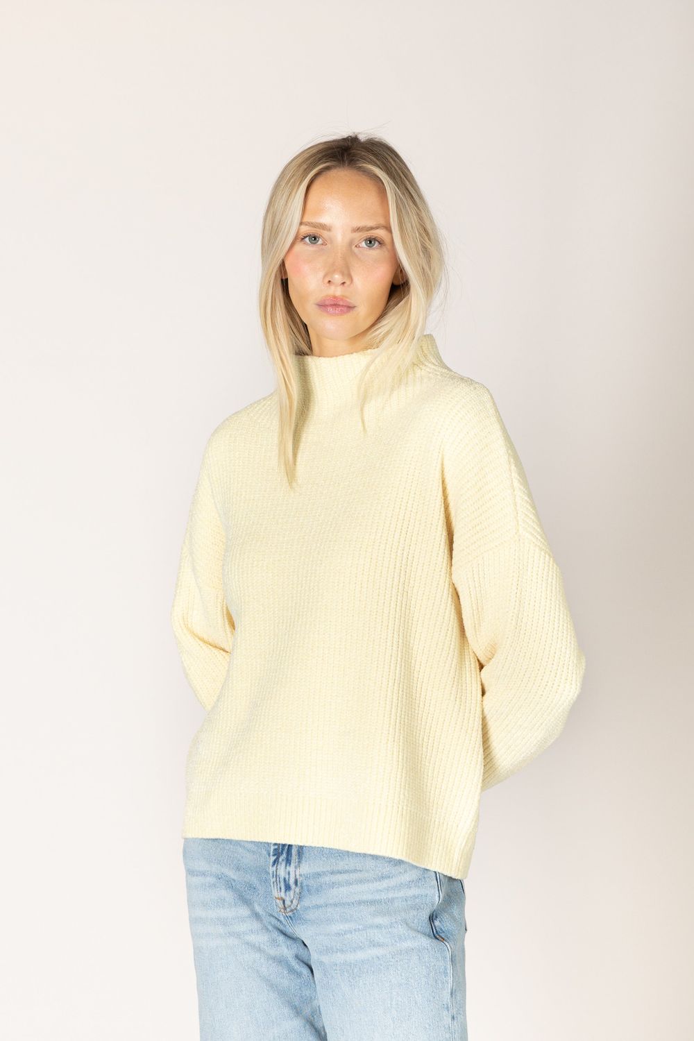 Lyla &amp; Lux Chenille Mock Neck