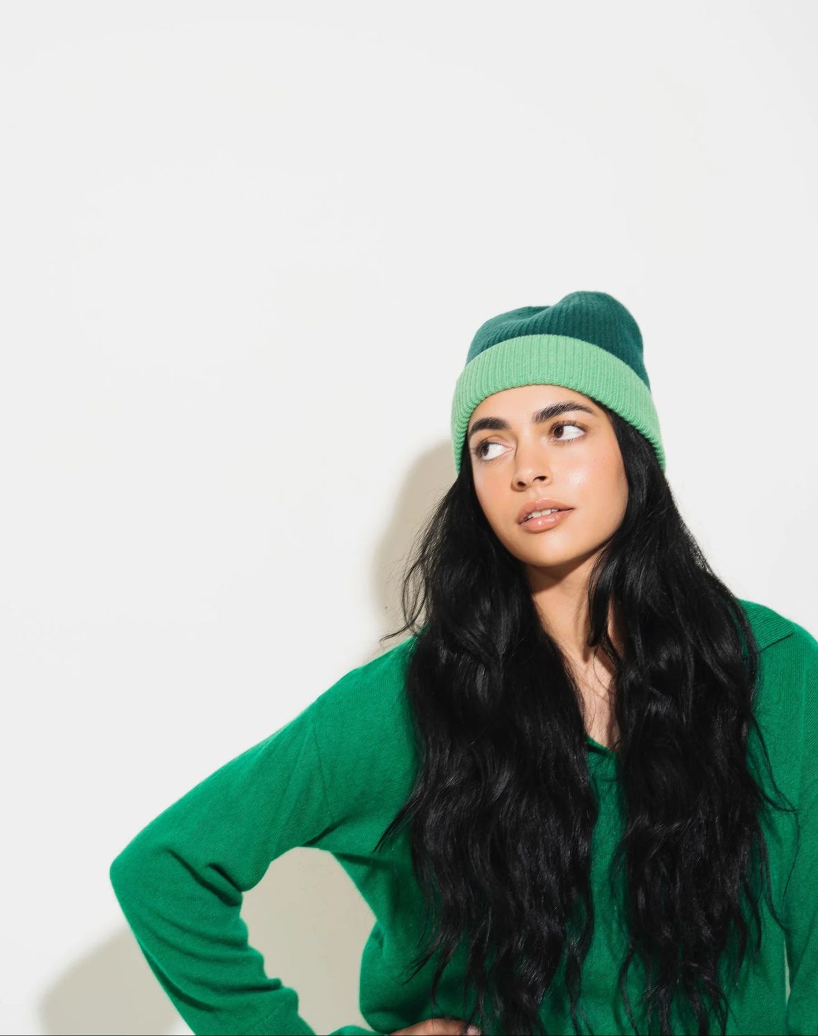 Unified Vancouver Weekender Beanie, Colour: Evergreen/Spearmint