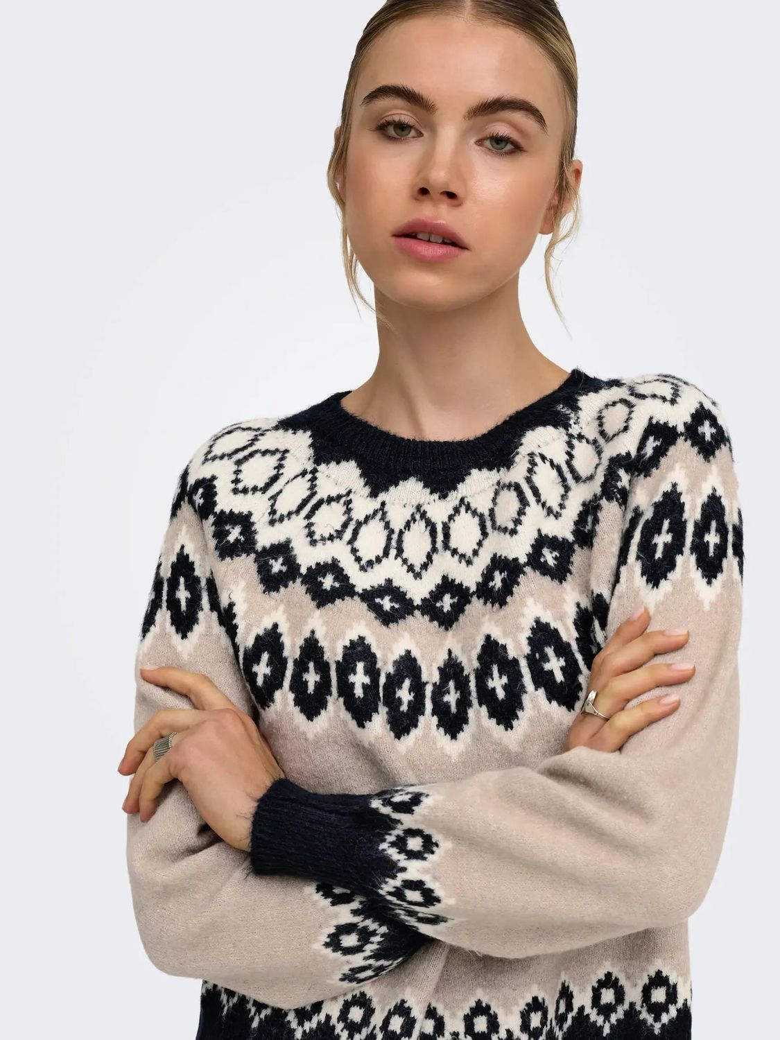 Only Rusty Fair Isle Sweater