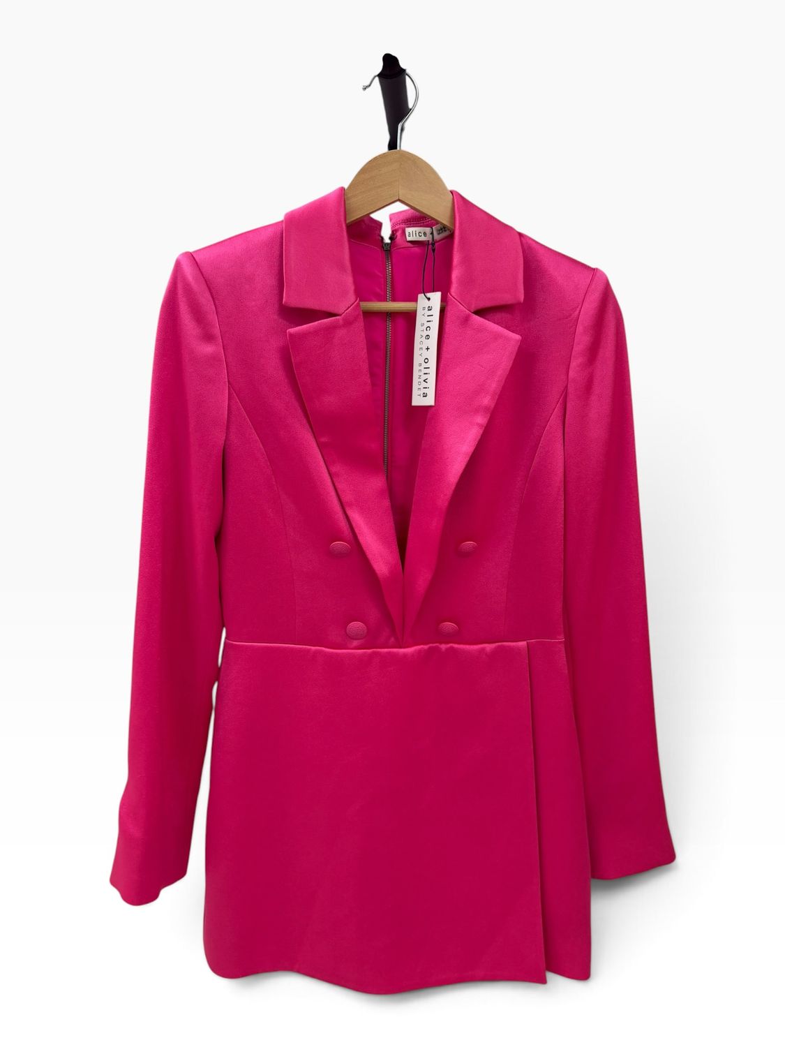 Alice + Olivia Candy Pink Blazer Romper - Size 4