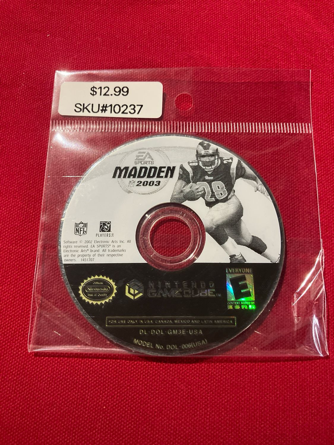Madden 03-Disk only