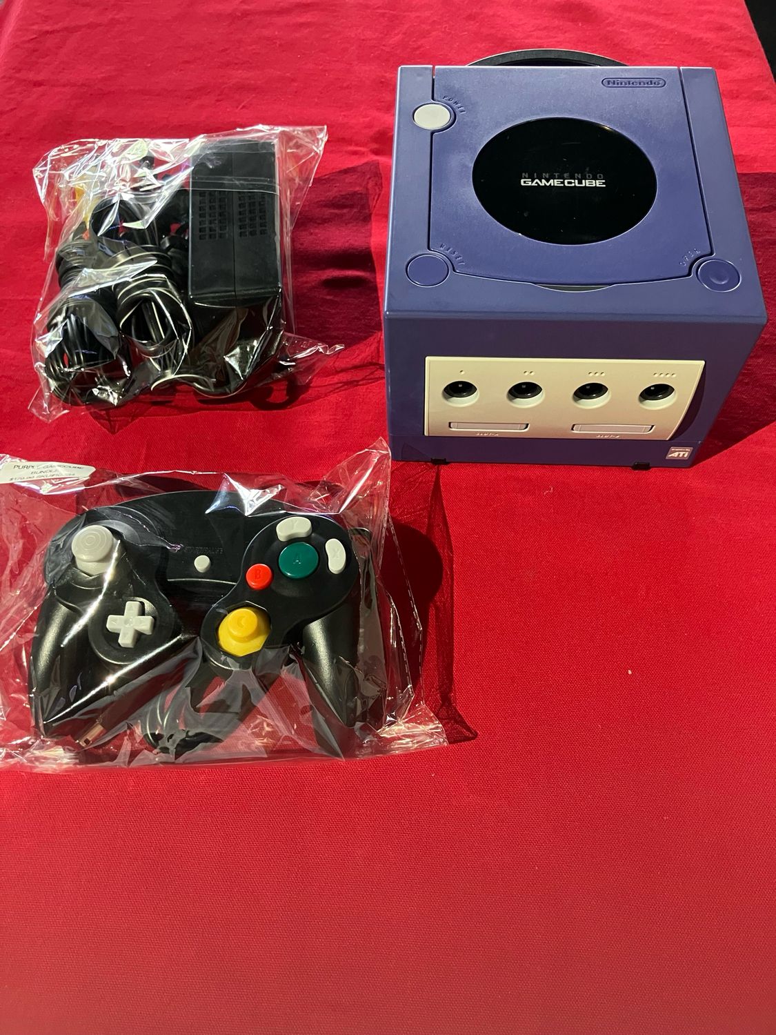 Purple GameCube console bundle
