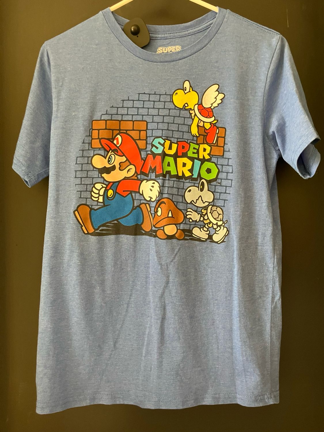Super Mario baby blue XL TSHIRT