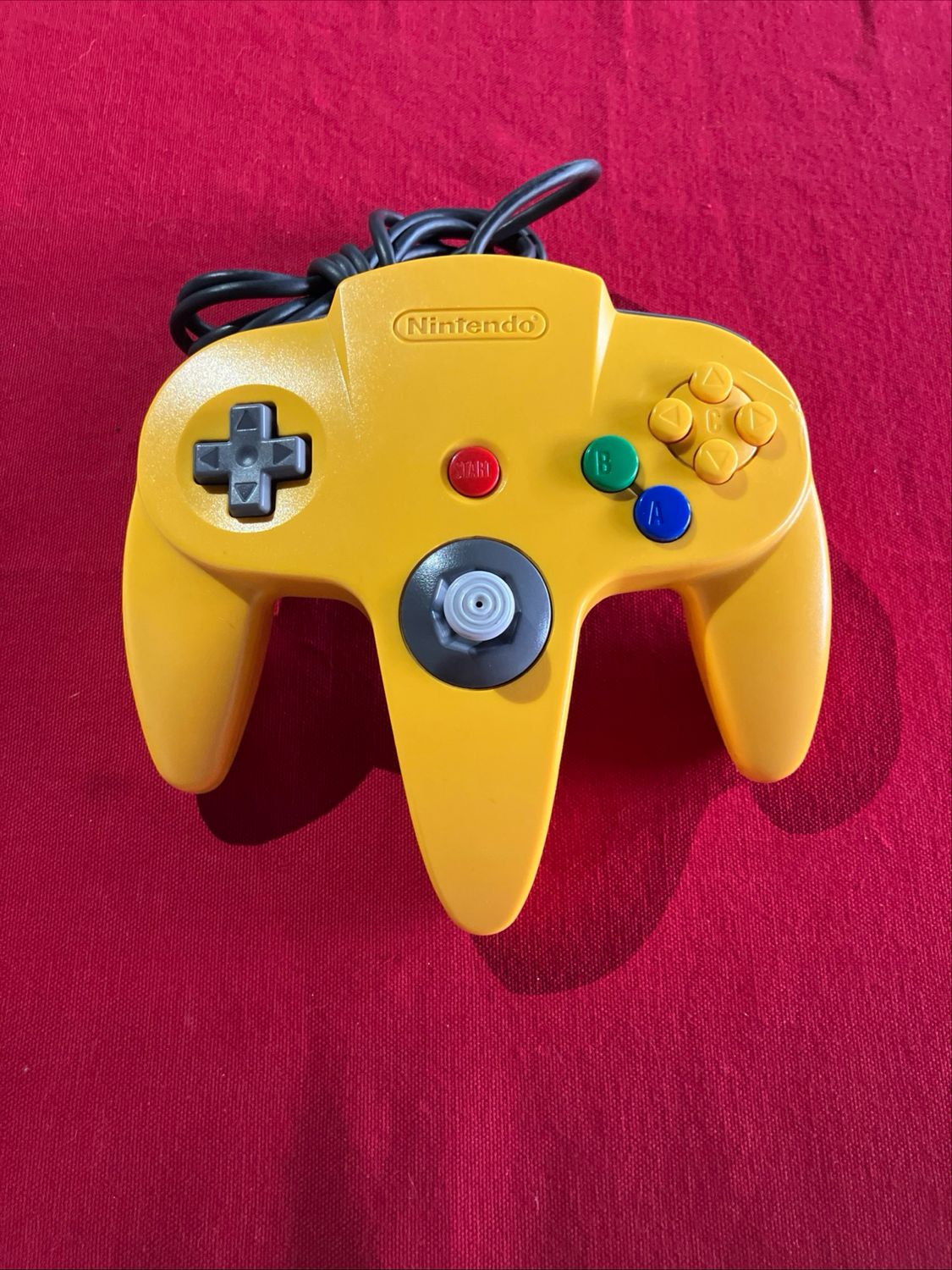 Yellow OEM N64 controller