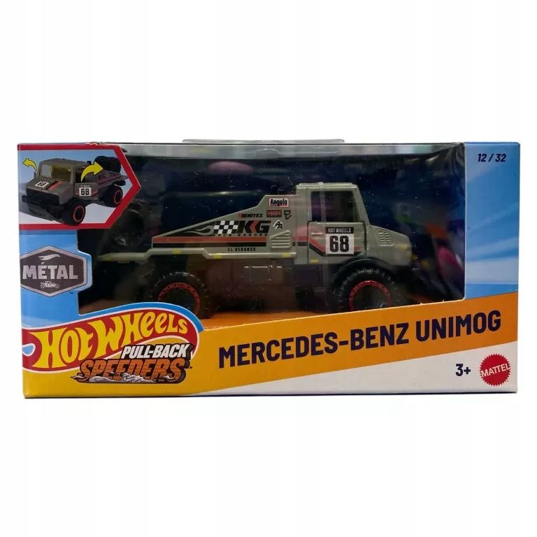 Hot Wheels Pull-Back Speeders Mercedes-Benz Unimog
