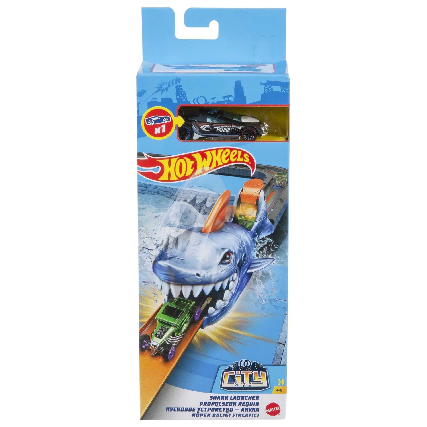 Hot Wheels City Wyrzutnia Rekin