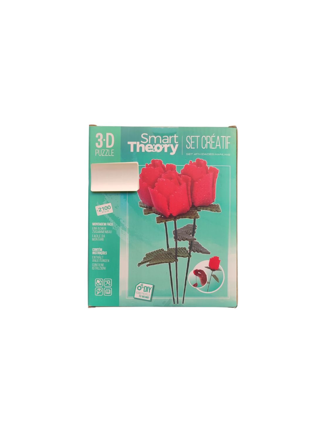 Puzzle 3D Róże Smart Theory Craft Set Zestaw DIY