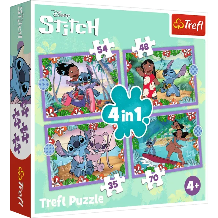 Puzzle Trefl 4w1 Disney Lilo &amp; Stitch