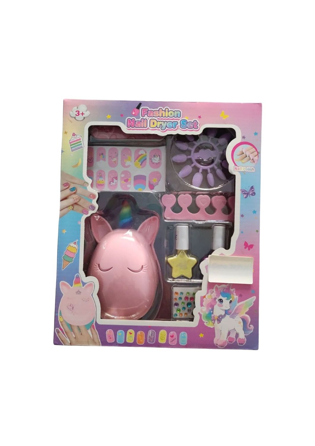 Fashion Nail Dryer Set - kreatywny zestaw do stylizacji paznokci