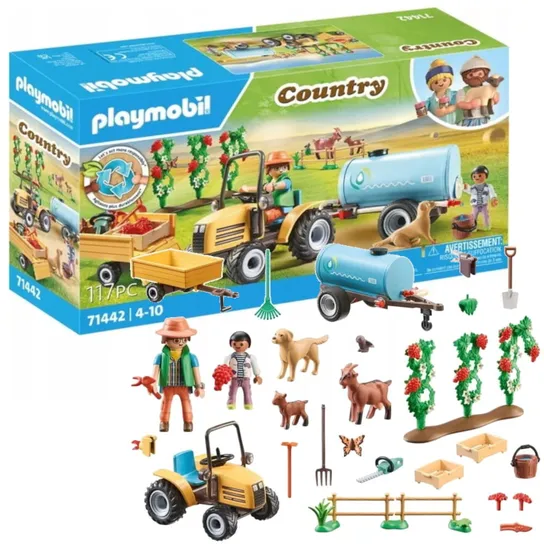 Playmobil Country 71442 – Traktor z przyczepą i zbiornikiem na wodę