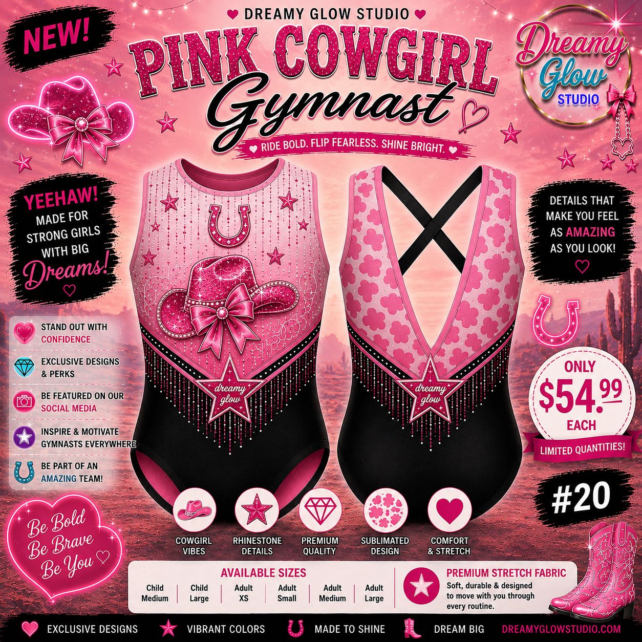 Pink Cowgirl Dreams Leo