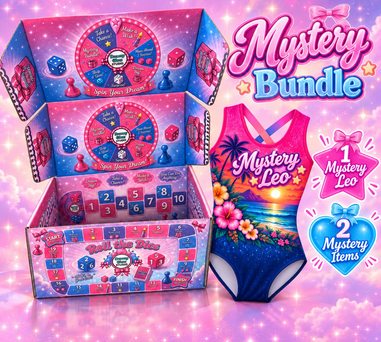 DREAMY GLOW MYSTERY BOX (includes one leotard and two mystery items)