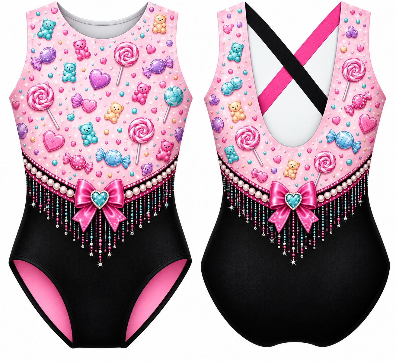 Dreamy Glow CANDY Coquette Leotard