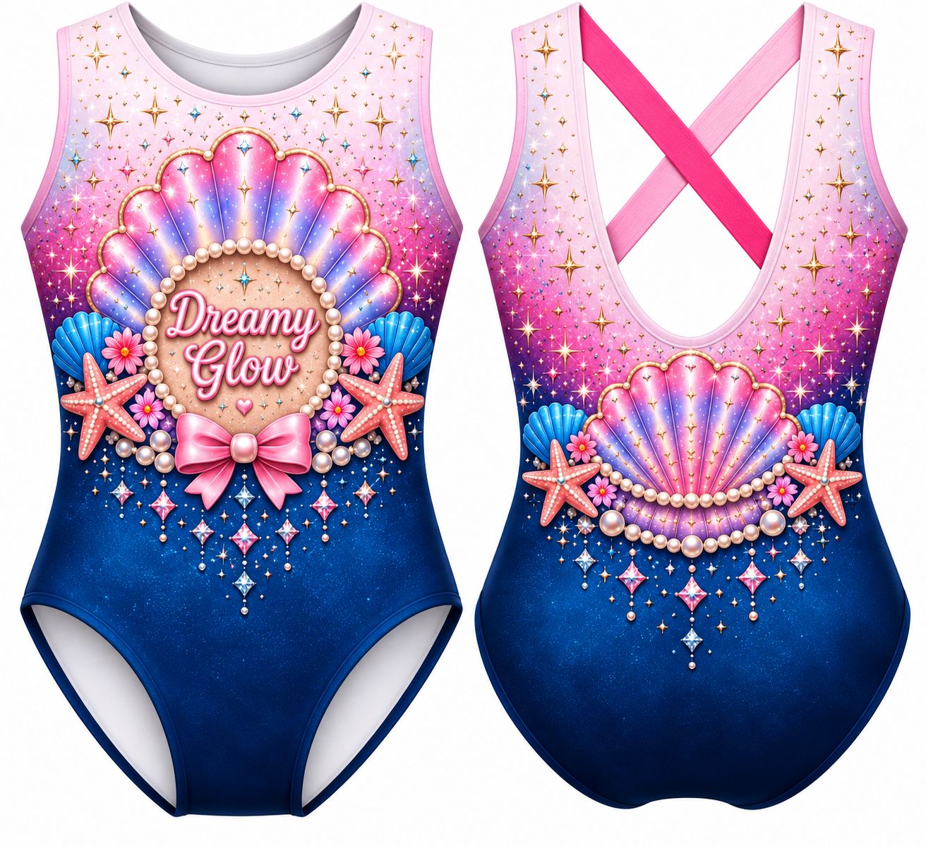 Dreamy Glow SEASHELL SWEETHEART Leotard