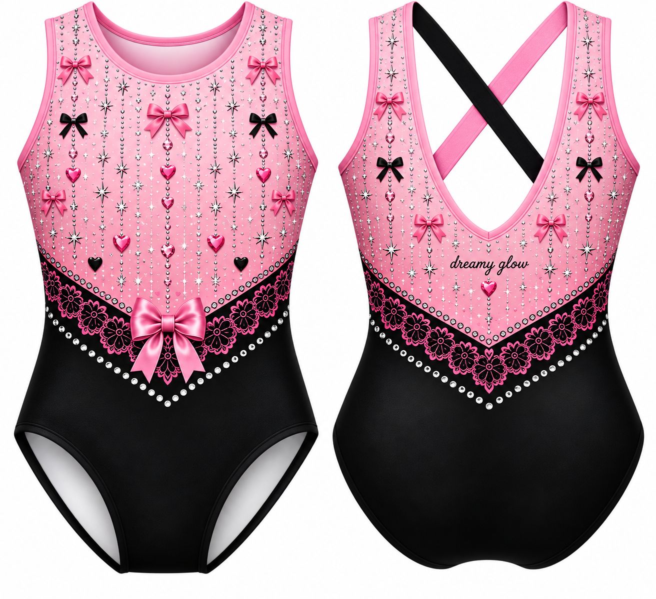 Dreamy Glow Coquette Bow Leotard