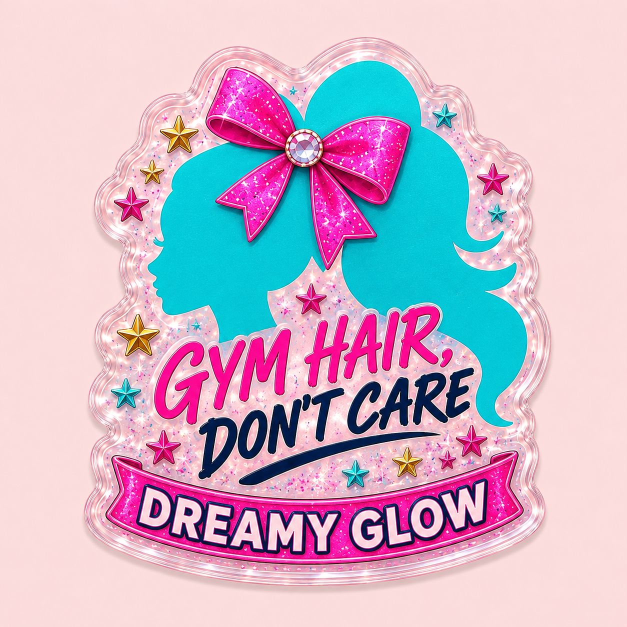 GYM HAIR DON’T CARE Collectors Pin