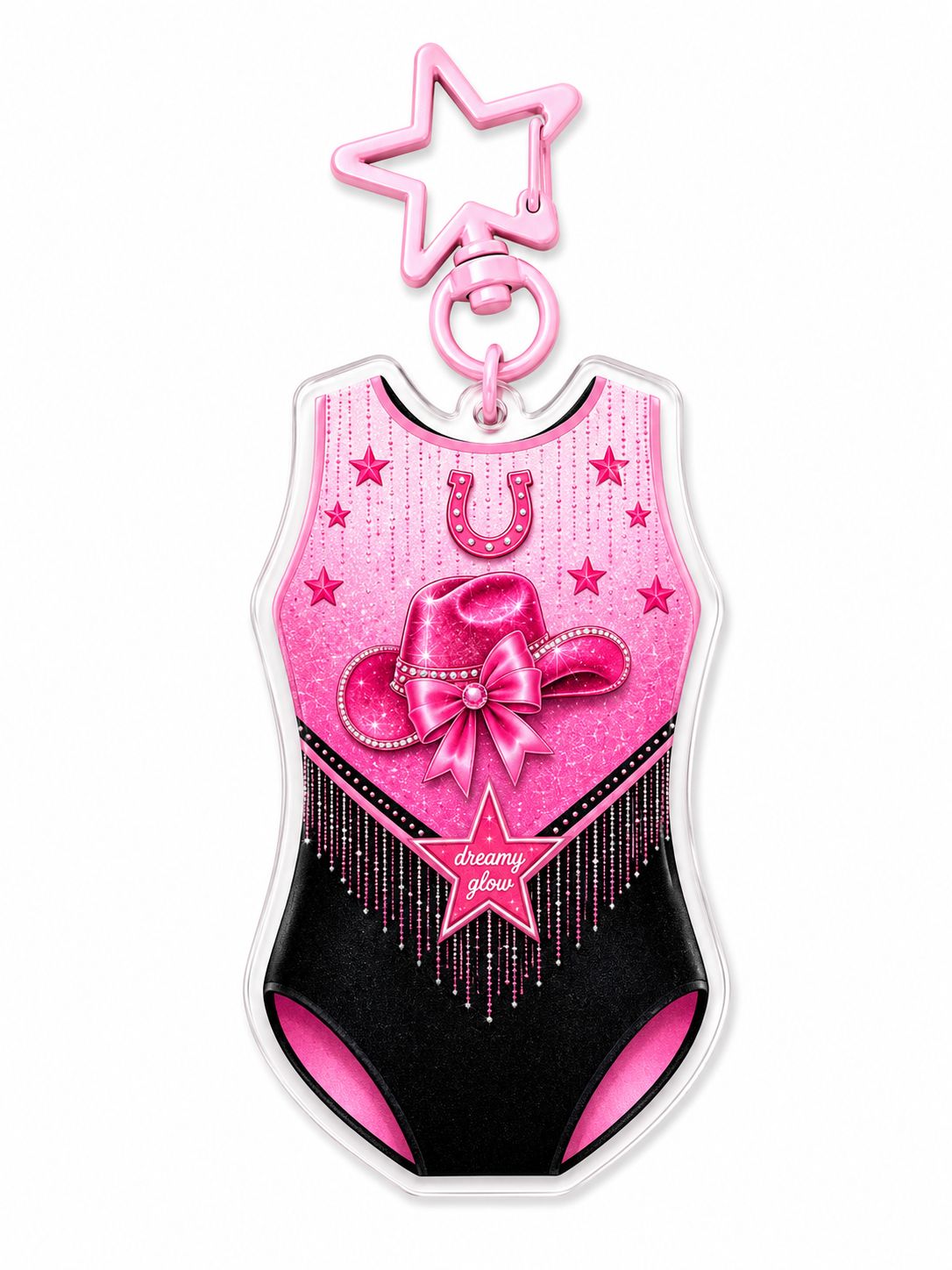 PINK, COWGIRL, HAT  Leo Collectors Bag Charm