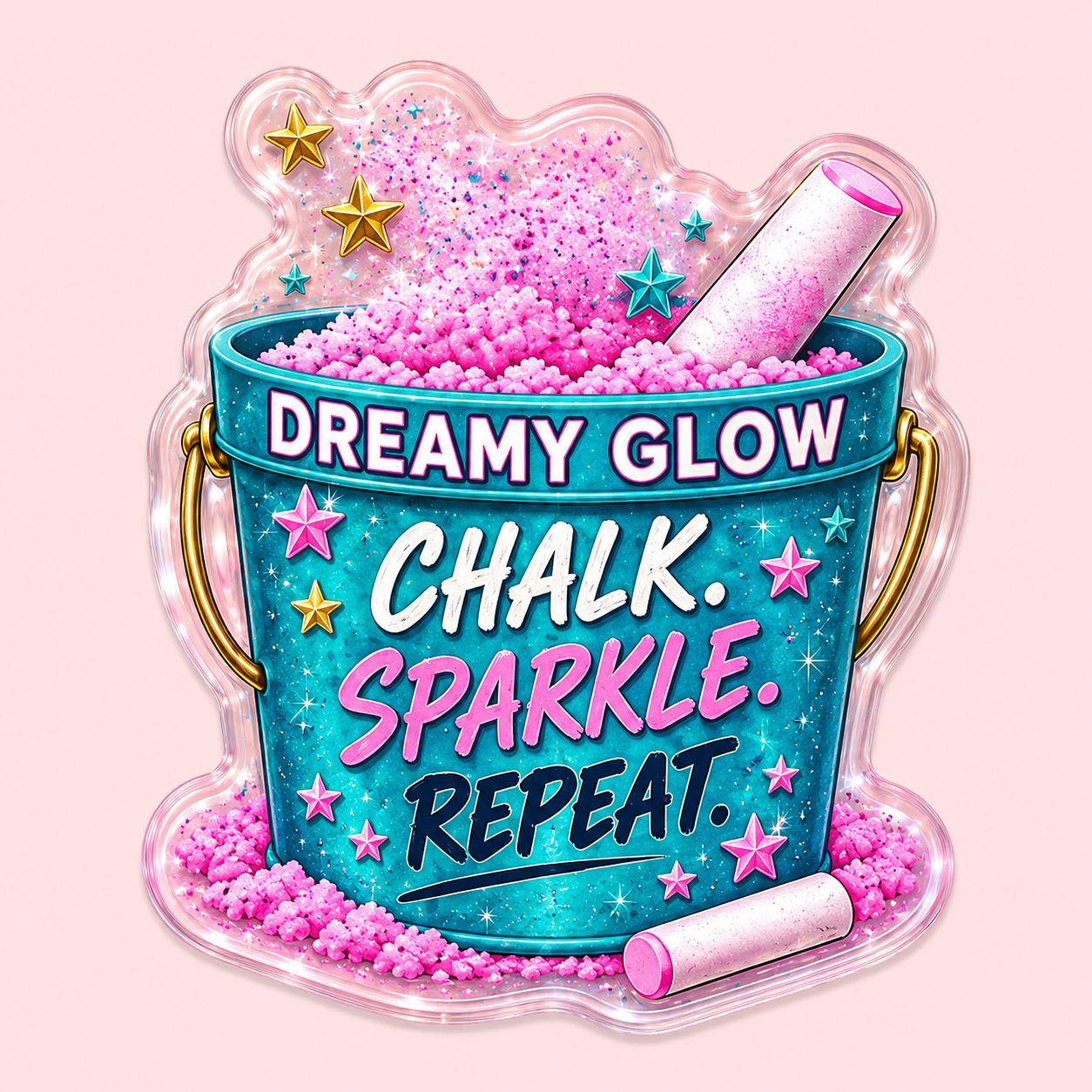 CHALK, SPARKLE, REPEAT Collectors Pin