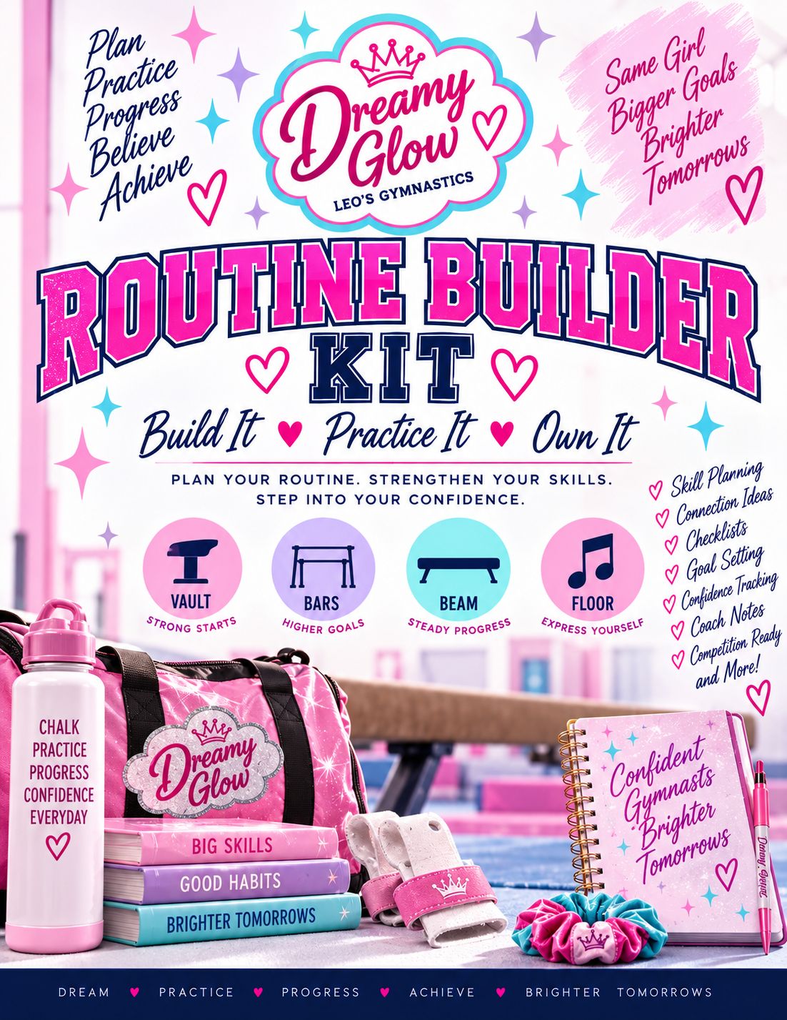 Routine Planner &amp; Builder Kit — 12 interactive Printable Pages