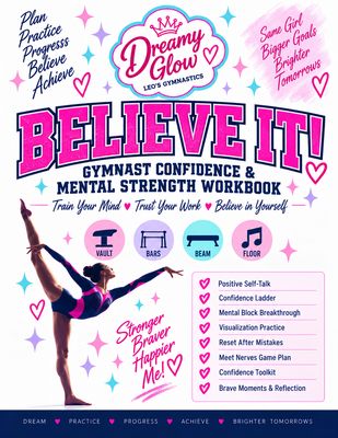 BELIEVE IT! CONFIDENCE AND MENTAL STRENGTH, WORKBOOK — 18 interactive printable Pages