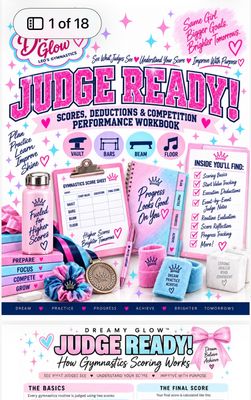 Judge Ready! Scores, Deductions &amp; Competition Performance Workbook — 18 interactive printable Pages