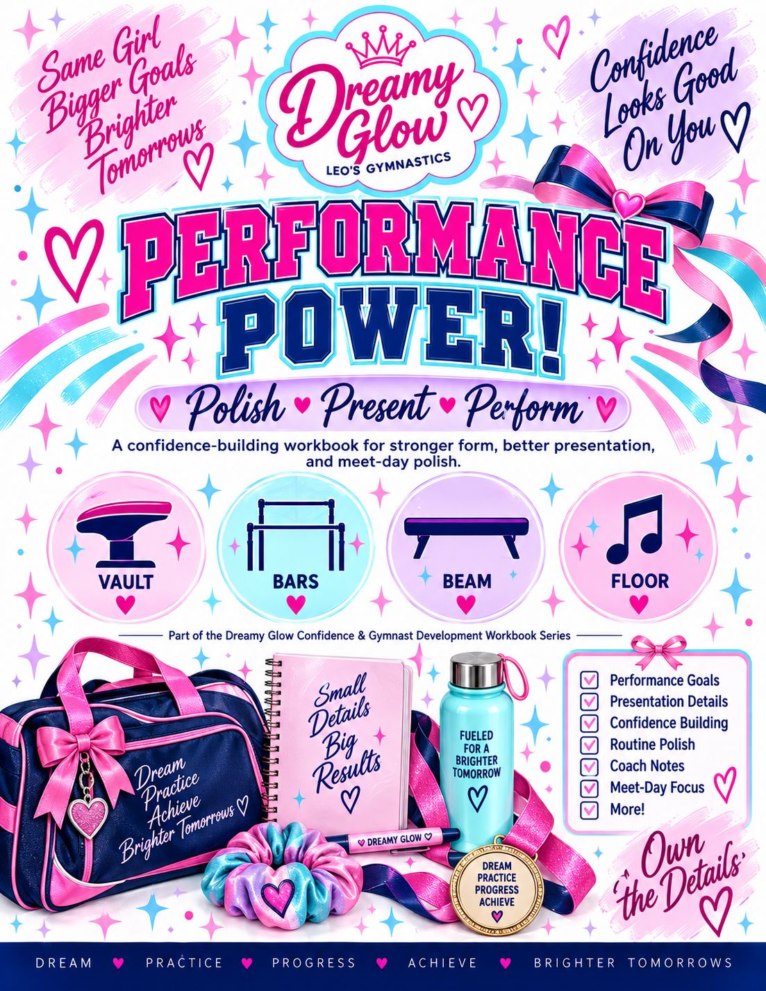 Performance Power Workbook — 32 interactive printable Pages