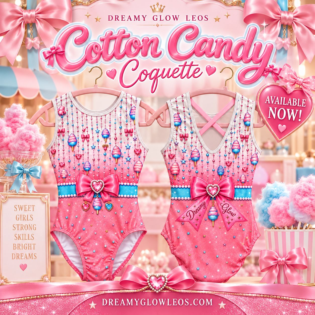 Dreamy Glow COTTON CANDY COQUETTE Leotard