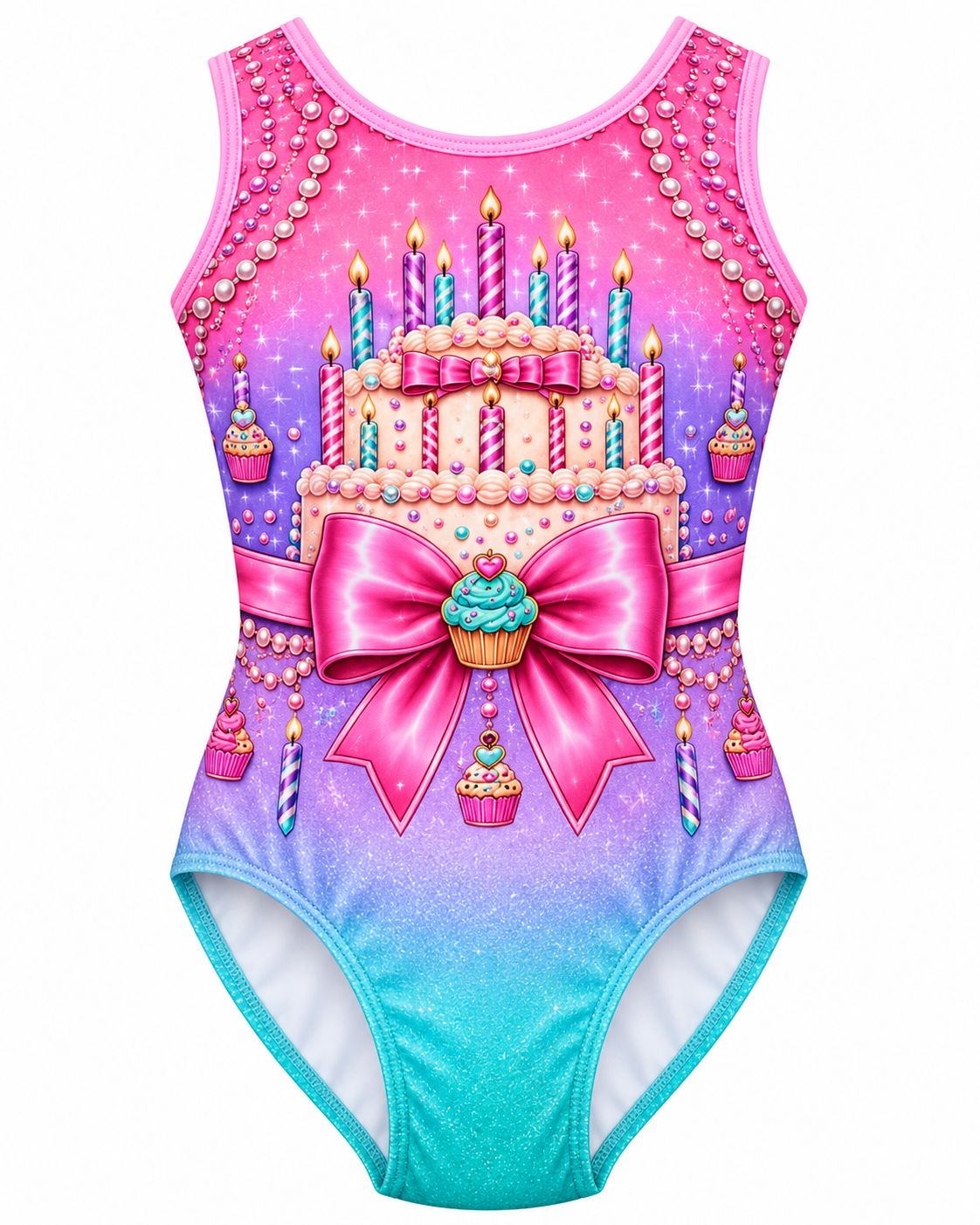 Dreamy Glow HAPPY BIRTHDAY CAKE COQUETTE Leotard