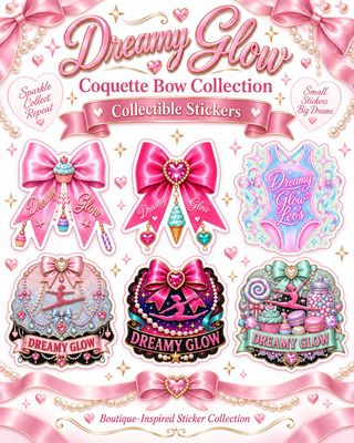 DREAMY GLOW COQUETTE BOW COLLECTION Collectors STICKERS (ALL 6)