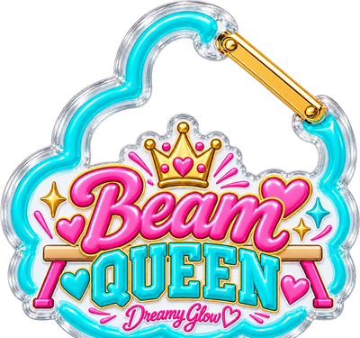 PREMIUM COLLECTIBLE BEAM QUEEN Bag Charm CLIP Over 3 inches