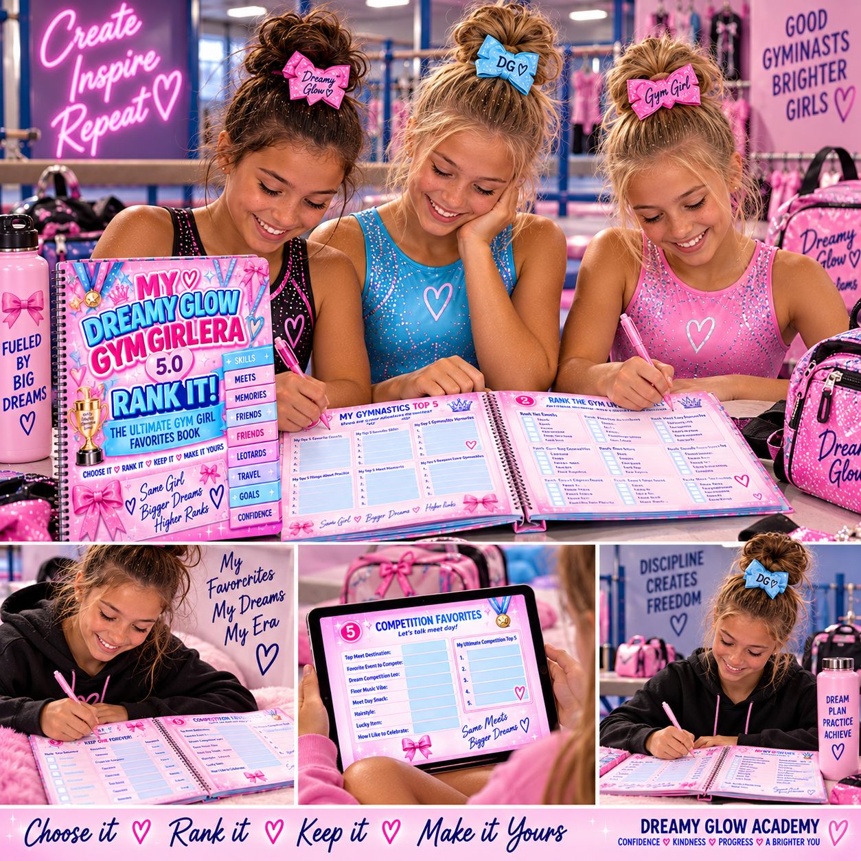 💕 My Dreamy Glow Gym Girl Era 5.0— This or That- Fillable Or Printable Pages