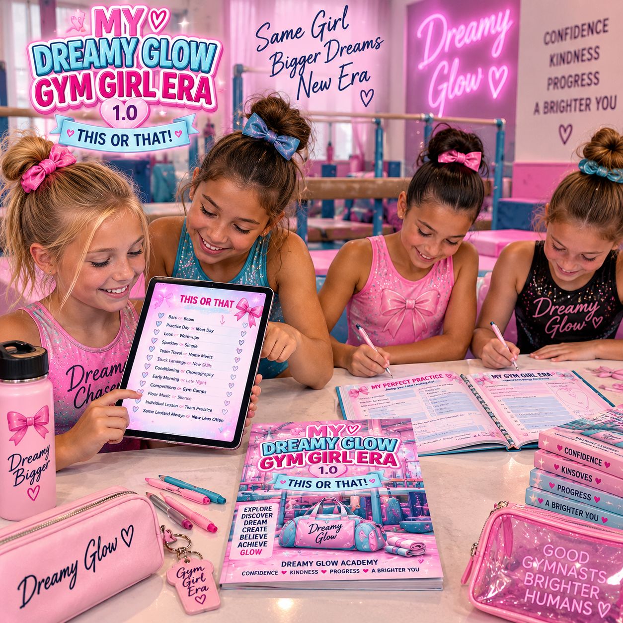 💕 My Dreamy Glow Gym Girl Era 2.0 — This or That- Fillable Or Printable Pages
