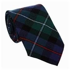 Tartan neck tie