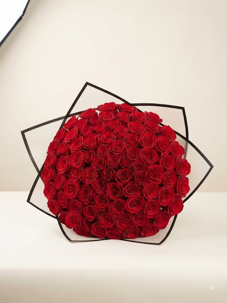Ramo "Te Amo" – 100 Rosas Rojas