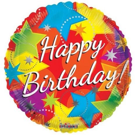 Globos de Helio de 18 Pulgadas Feliz Cumpleaños