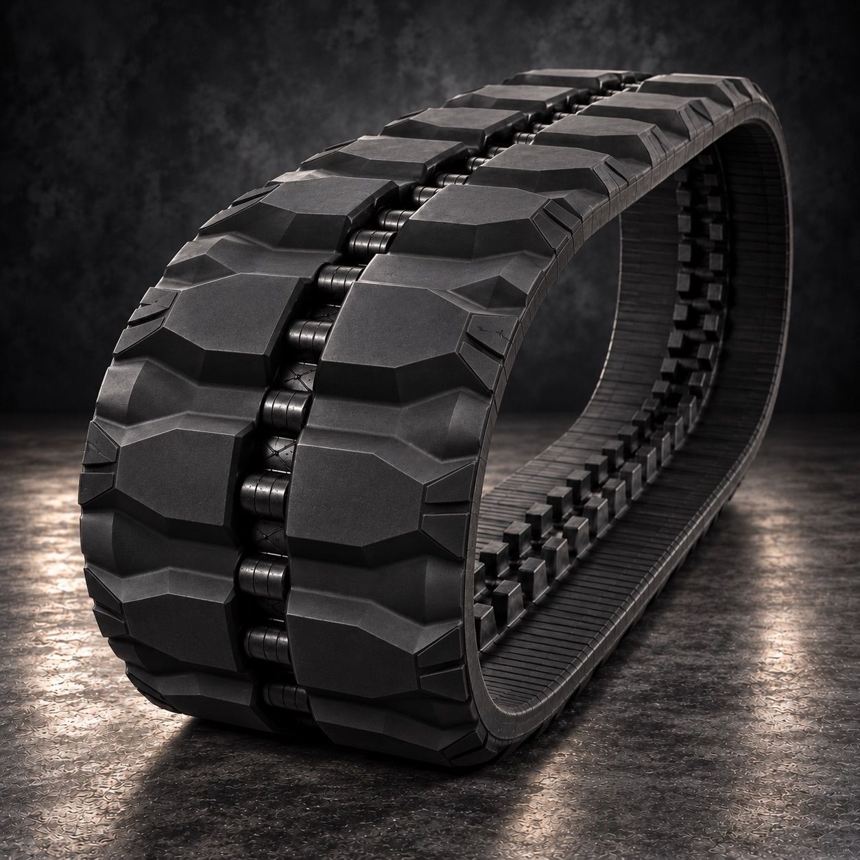 Staggered Block aftermarket rubber track product photo
