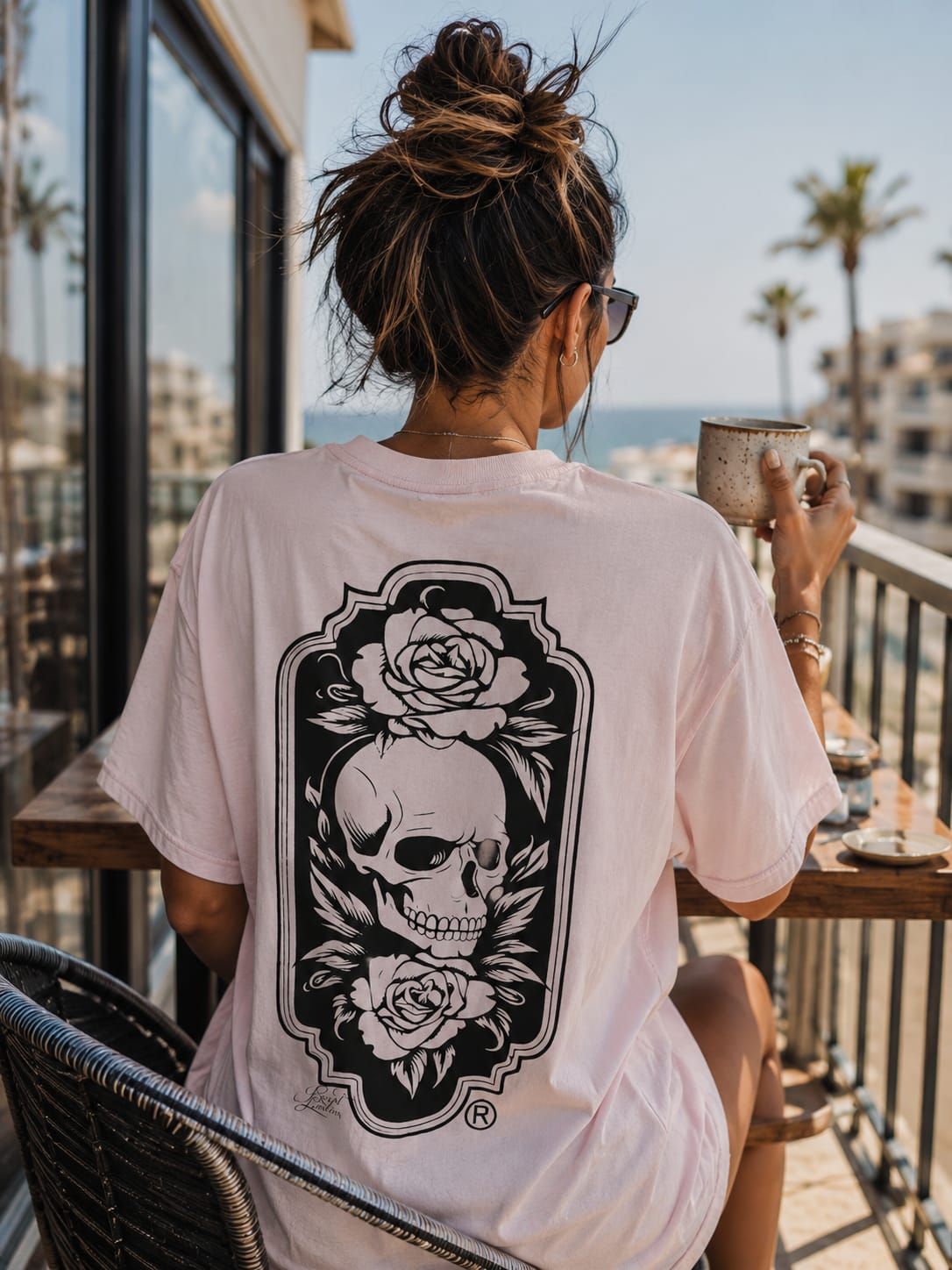 Calavera Floral Doble Estampa Calavera Floral Doble Estampa