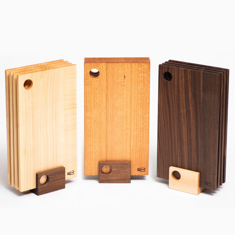 Ensemble de planchettes de service et support