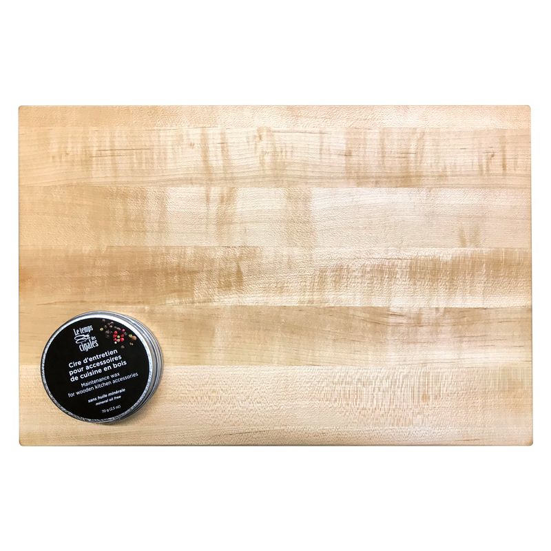 Planche en érable et cire