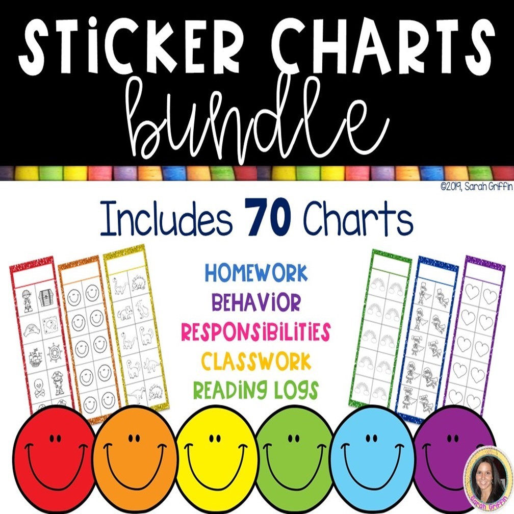Printable Sticker Chart Bundle